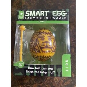 Bepuzzled Lion 2-Layer Smart Egg Labyrinth Puzzle Lion